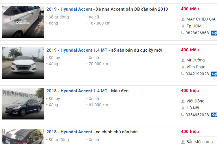 400 triệu mua Hyundai Accent tiêu chuẩn đời nào? 1