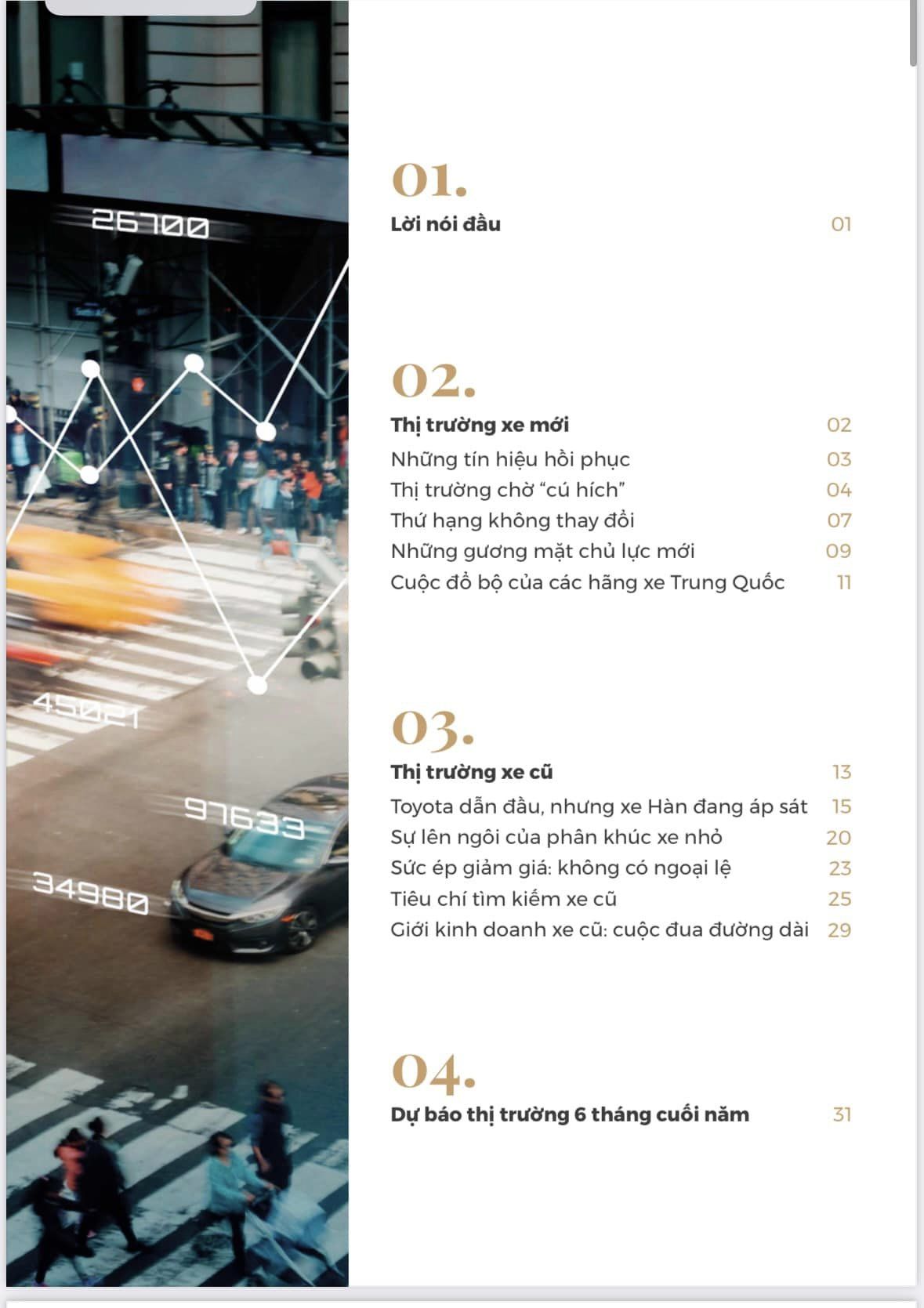 Báo cáo thị trường ô tô Việt 6 tháng đầu năm 2023.