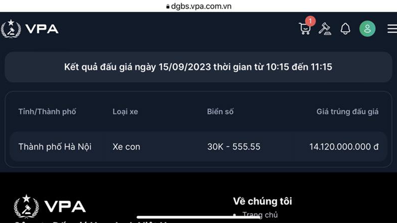 Bất ngờ trước những "con số" khủng dành cho loạt biển ngũ quý ở phiên đấu giá ngày 15/9 1