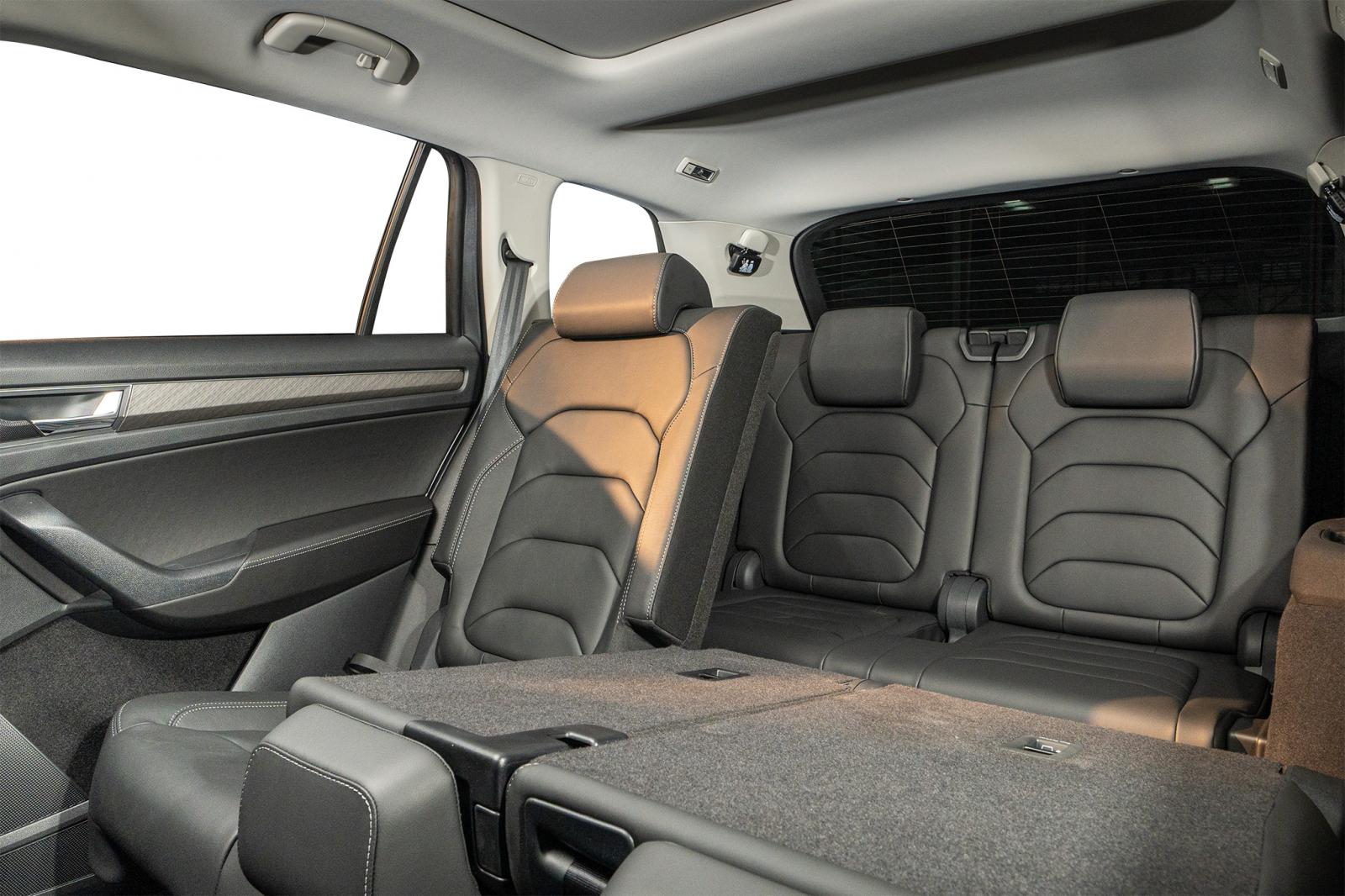 Hàng ghế sau của xe Skoda Kodiaq.