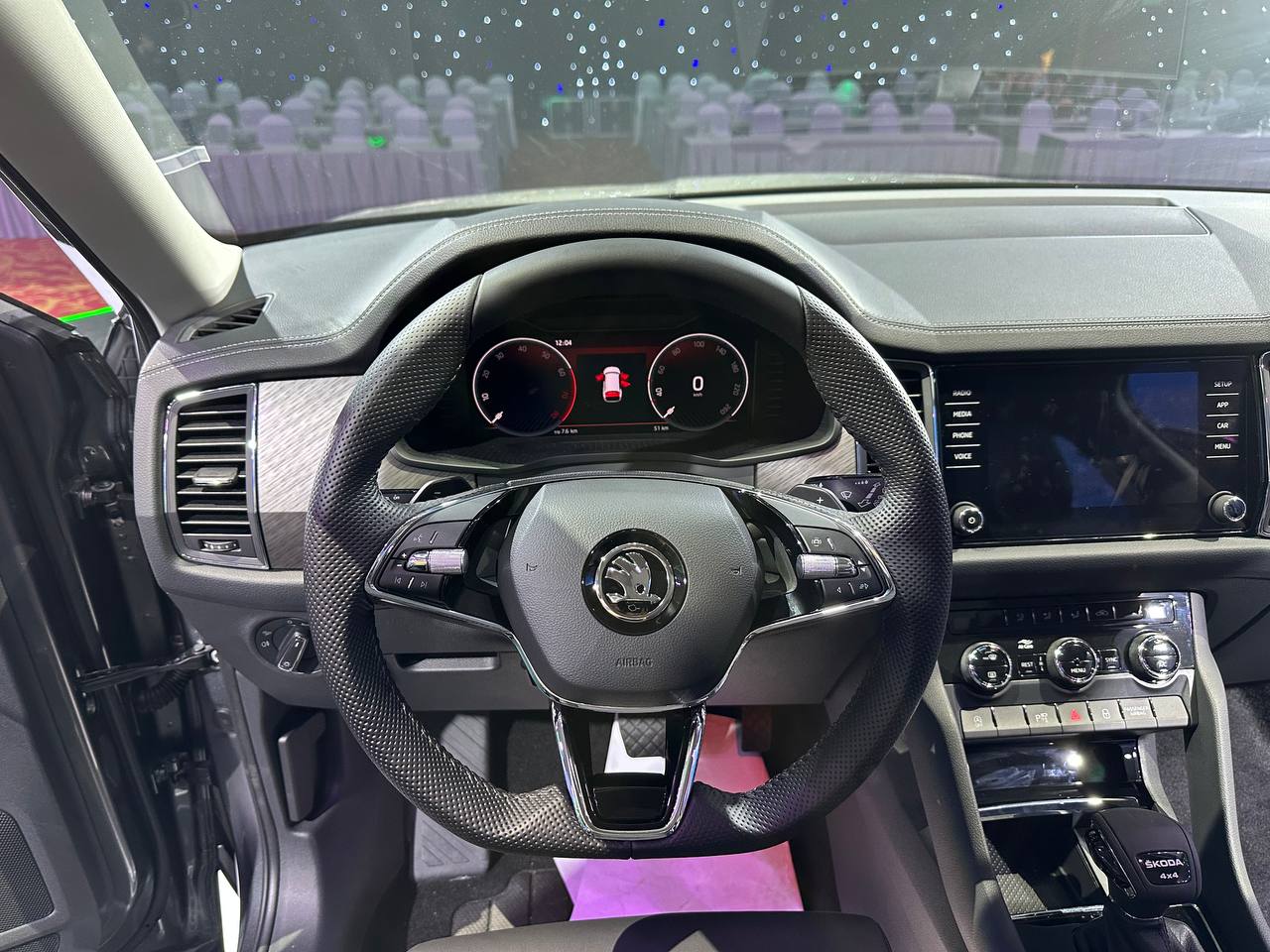 Vô-lăng xe Skoda Kodiaq.