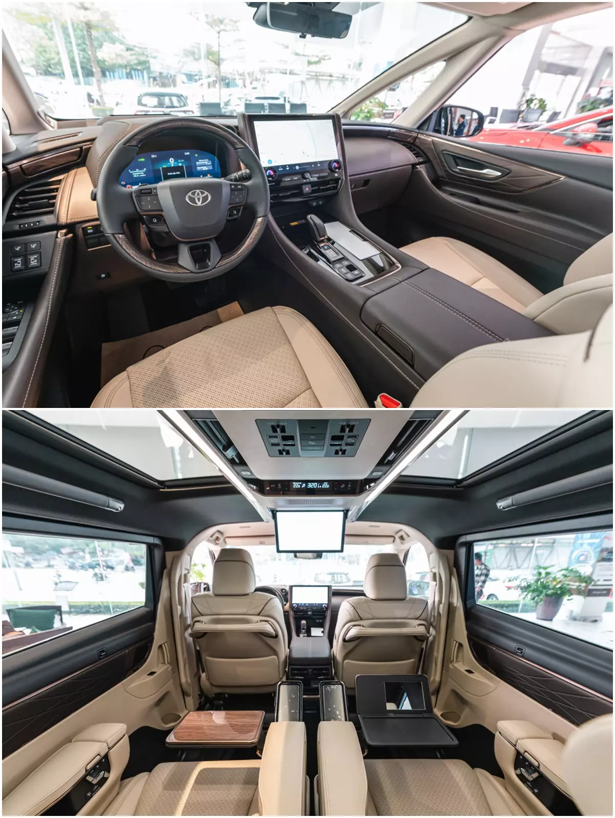 Không gian nội thất xe Toyota Alphard Không gian nội thất xe Toyota Alphard .