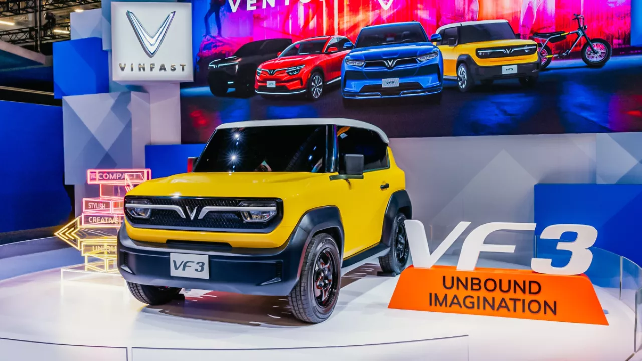 VinFast VF 3 phiên bản thương mại ra mắt công chúng thế giới 1