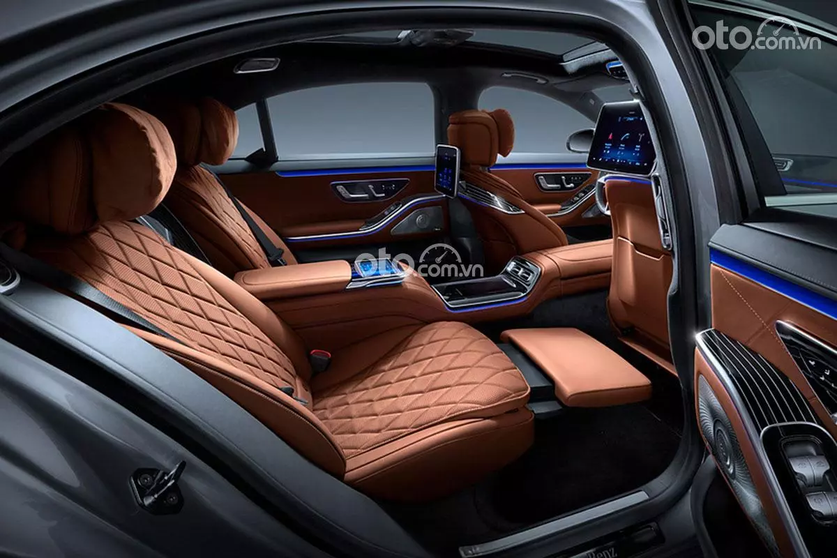 hàng ghế sau xe Merc S 450 L.