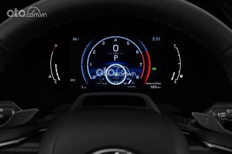đồng hồ thông số xe Lexus RX 500h F-Sport Performance 2023.