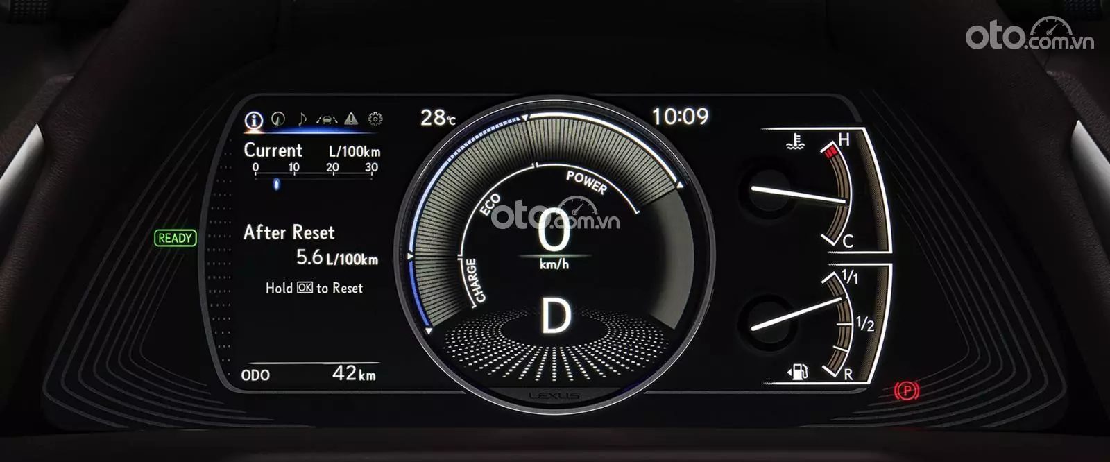 đồng hồ thông tin Lexus ES 300h 2021