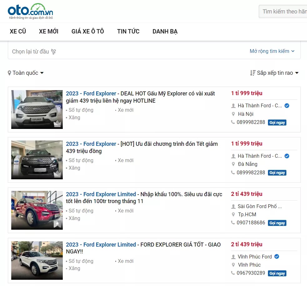 Tin rao bán xe Ford Explorer Tin rao bán xe Ford Explorer.