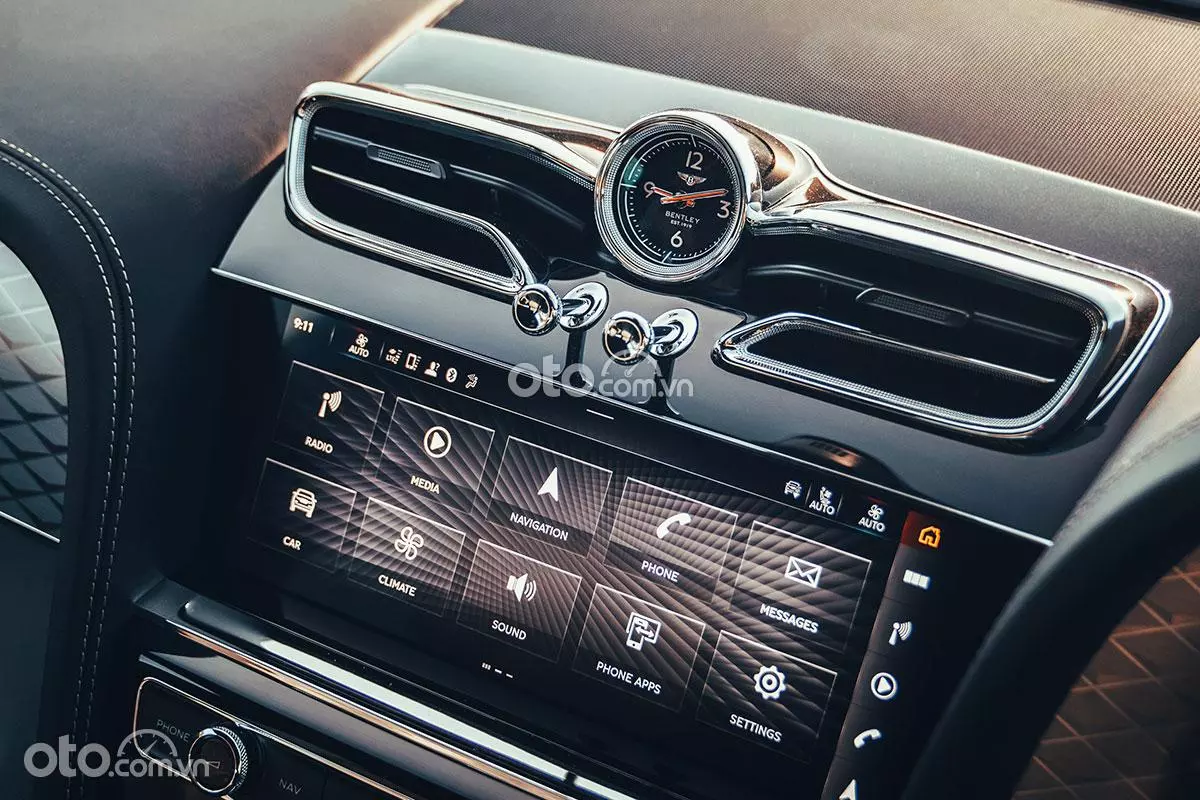 Màn hình của Bentley Bentayga.
