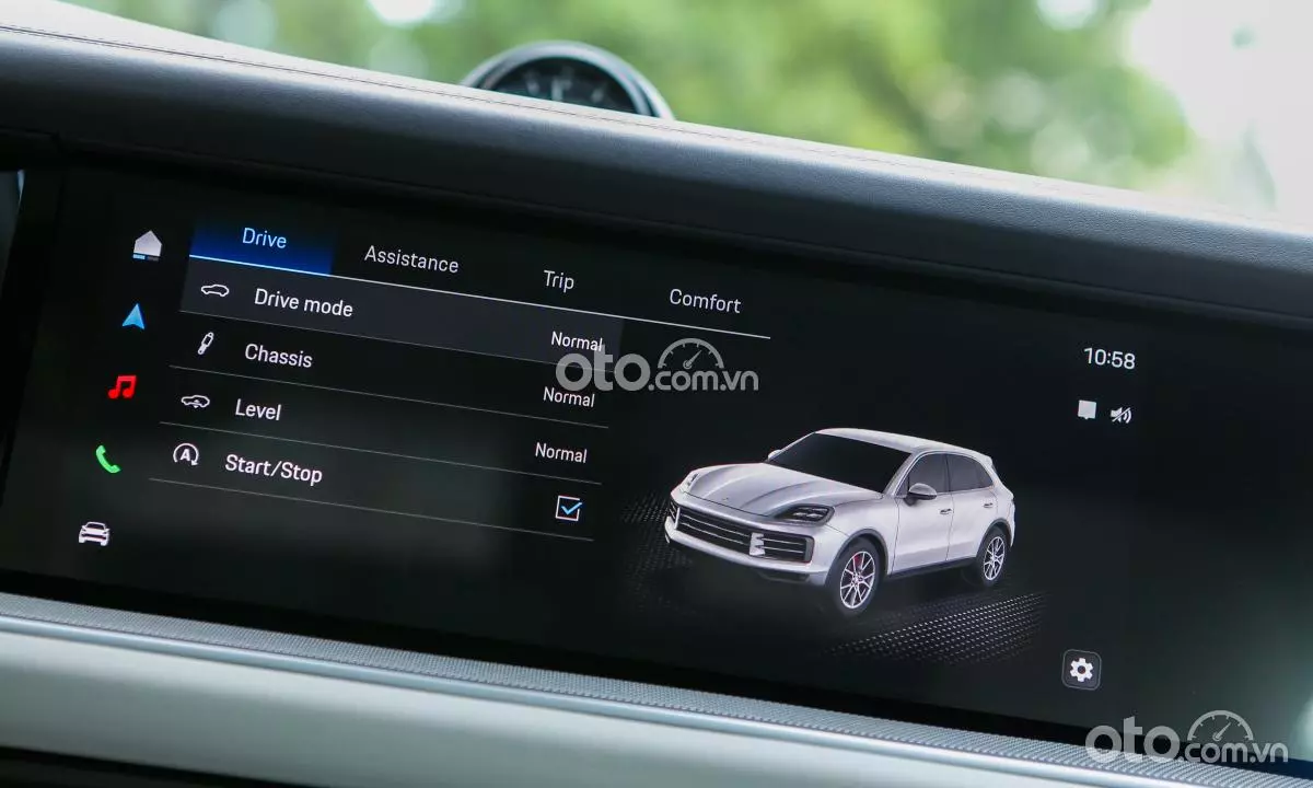 Màn hình giải trí trung tâm 12,3 inch, kết nối Apple CarPlay/Android Auto.