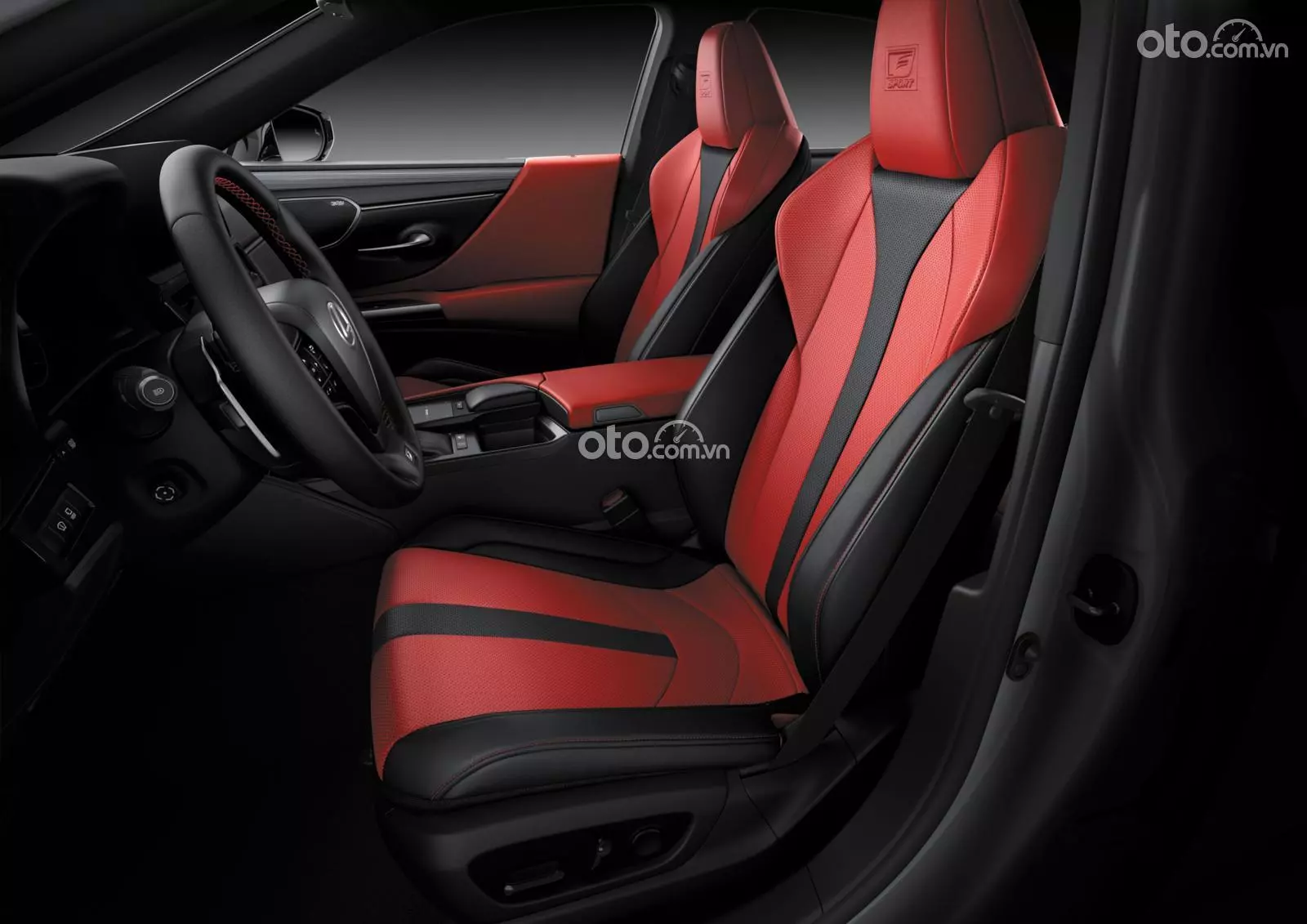 Thiết kế ghế ngồi thể thao trên Lexus ES 250 F Sport.