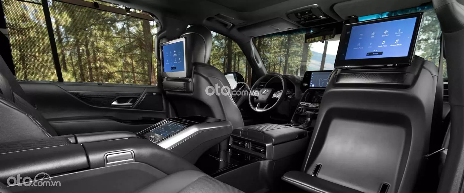 màn hình cho hàng ghế sau Lexus LX 600 Vip.