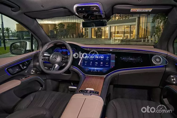 Đèn viền nội thất xe Mercedes-Benz EQS 500 4Matic .