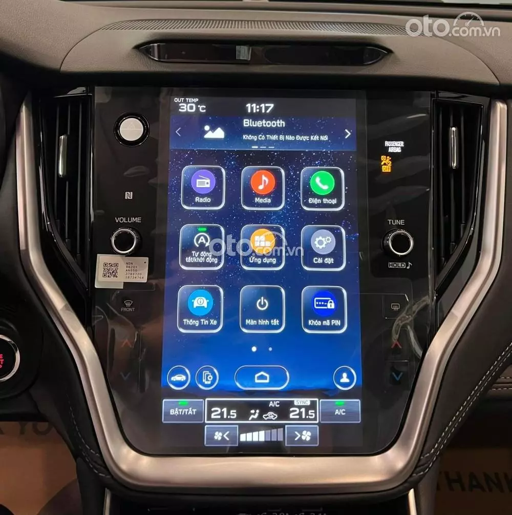 màn hình giải trí trung tâm Subaru Outback .