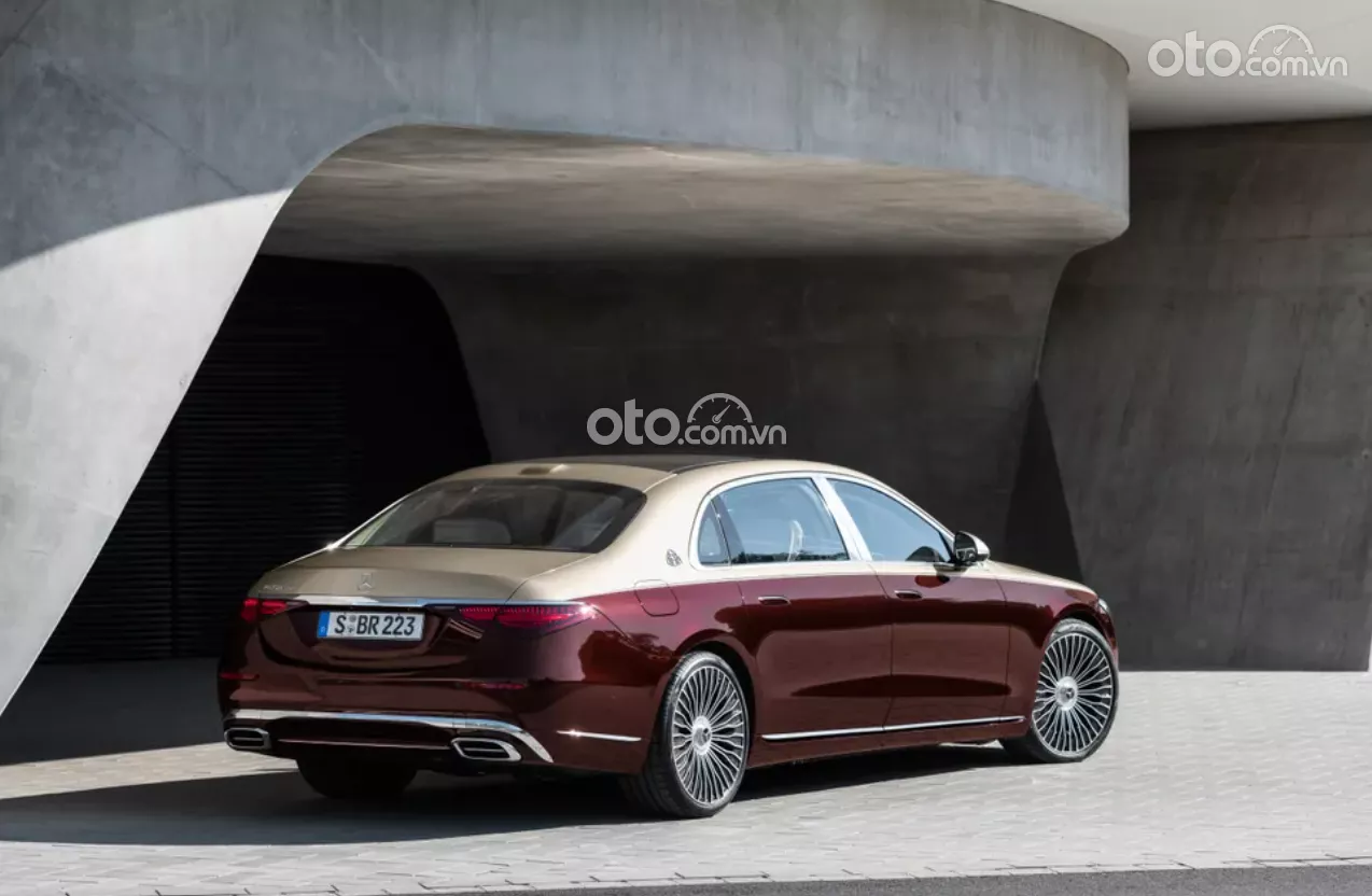Thiết kế mang tính khí động học trên Mercedes-Maybach S 680 4Matic 2023.