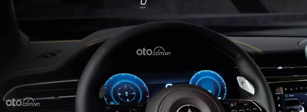 đồng hồ thông tin xe Maserati Grecale.