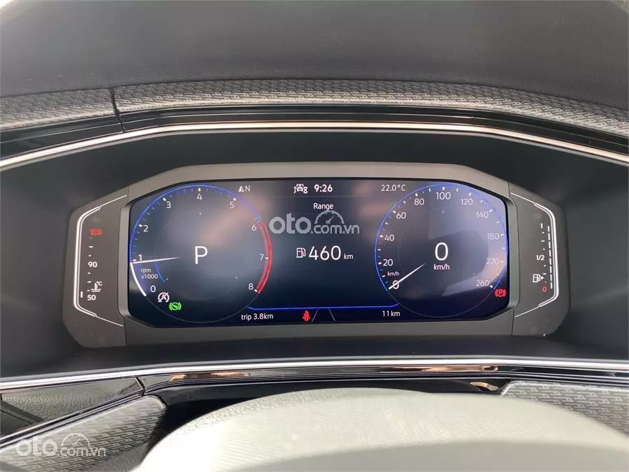 đồng hồ thông tin xe Volkswagen T-Cross.