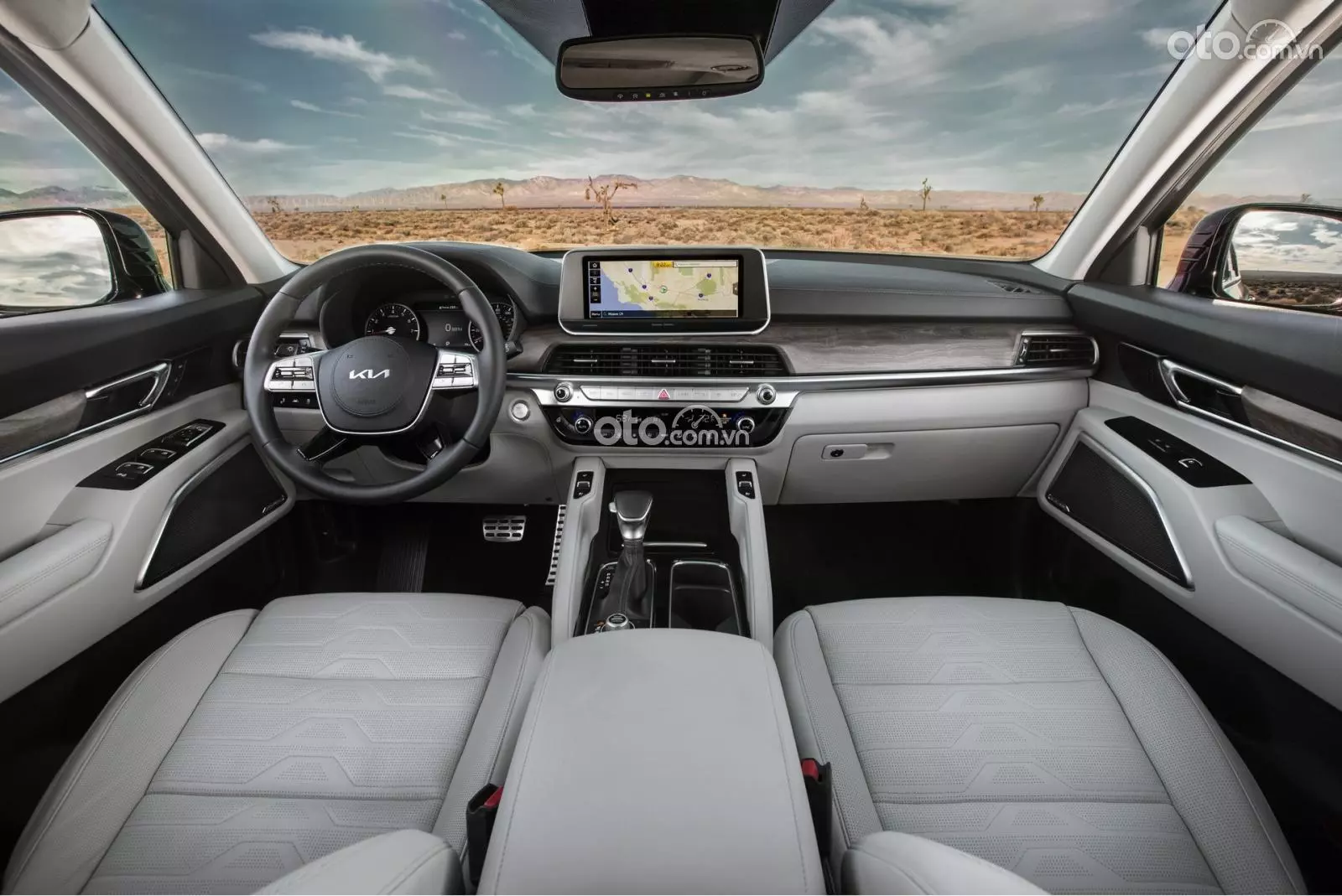 Khoang cabin KIA Telluride 2022.