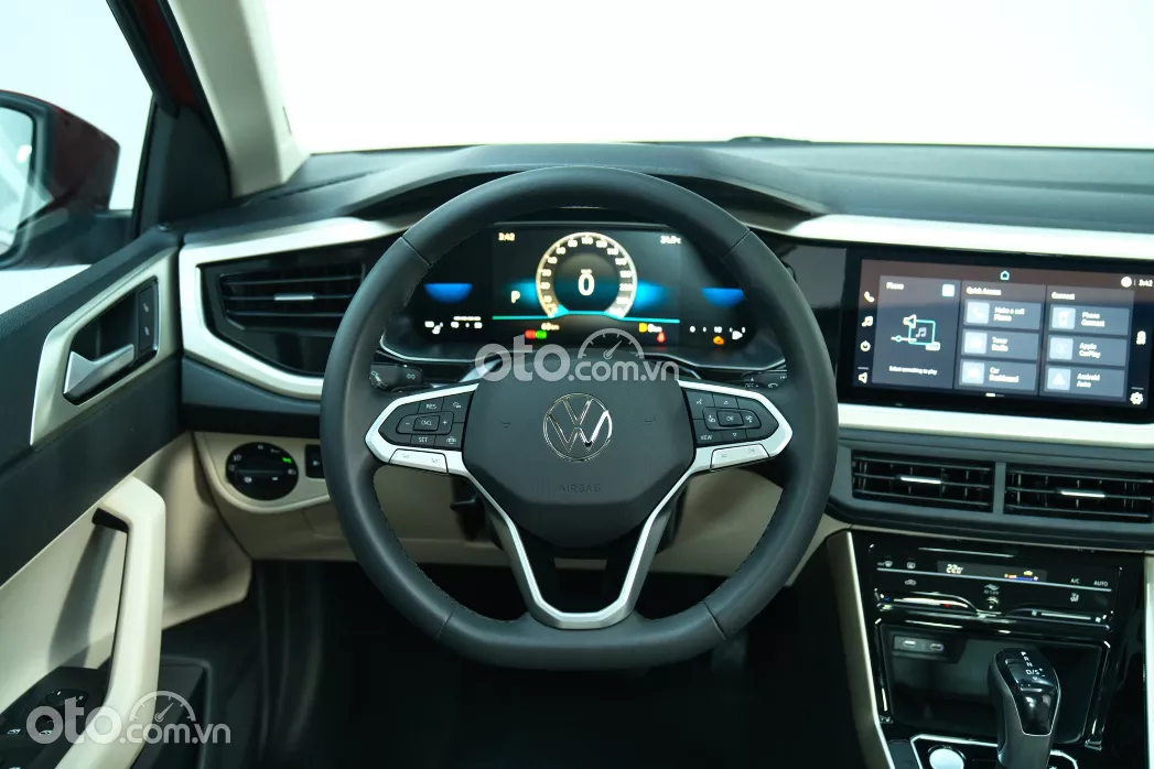 Vô-lăng xe Volkswagen Virtus 2023.