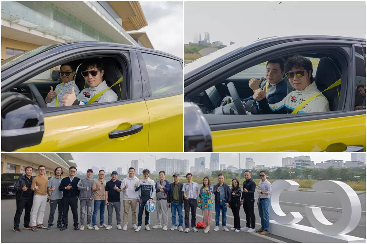 Khách hàng tham gia sự kiện có cơ hội gặp gỡ và trải nghiệm lái trực tiếp cùng tay đua đẳng cấp thế giới Ma Qinghua trên chiếc Lynk & Co 03+.