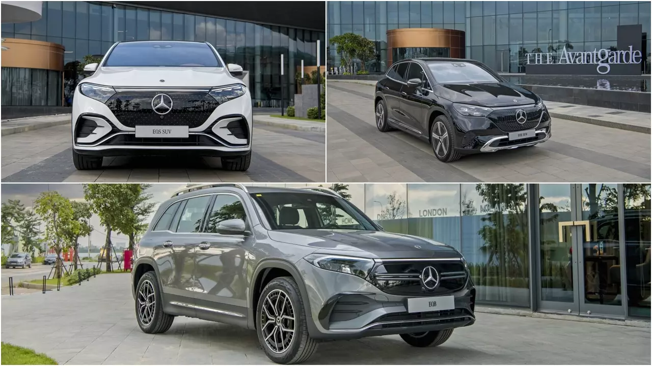 bội ba EQB 250, EQE 500 4Matic và EQS 500 4Matic. bội ba EQB 250, EQE 500 4Matic và EQS 500 4Matic. 1