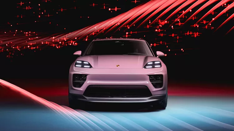 Đầu xe Porsche Macan EV.
