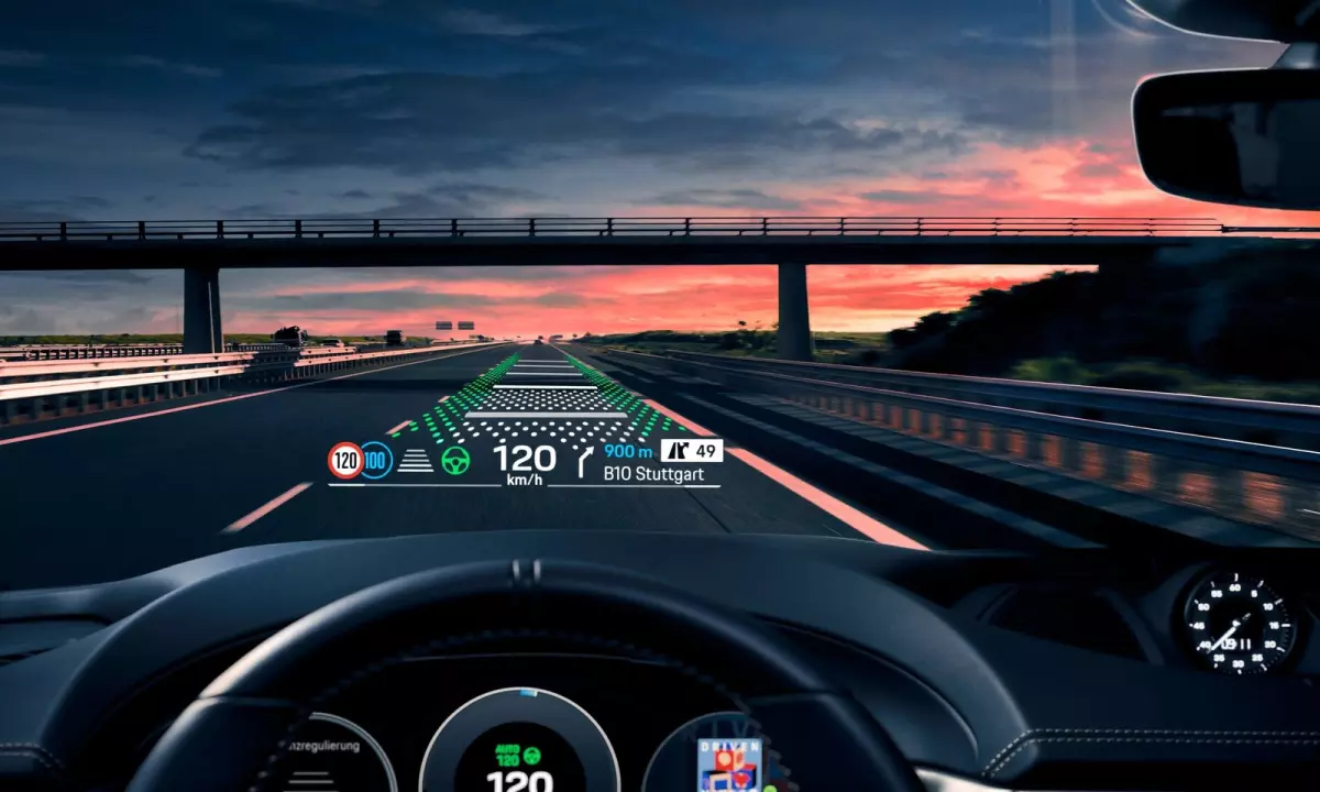 màn hình kỹ thuật số xe Porsche Macan EV.