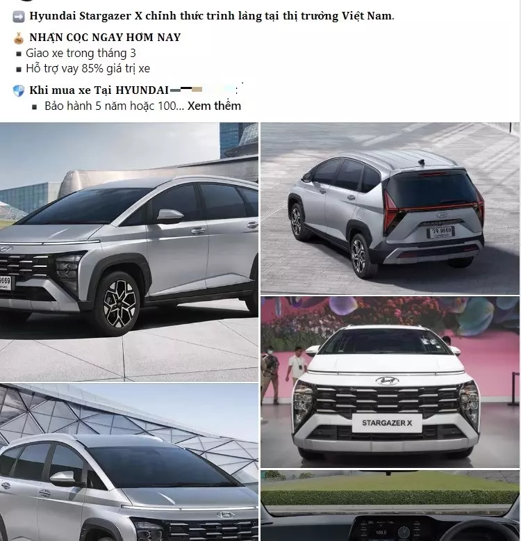 Giá xe Hyundai Stargazer X dao động từ 695 - 750 triệu đồng, tương ứng với hai phiên bản Đặc biệt và Cao cấp. 1