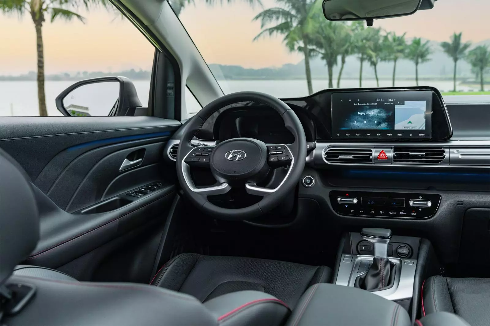 Vô-lăng xe Hyundai Stargazer.