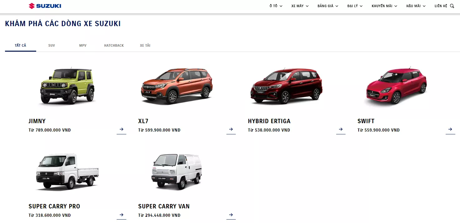 Ciaz không còn xuất hiện trên danh mục sản phẩm của Suzuki Việt nam Ciaz không còn xuất hiện trên danh mục sản phẩm của Suzuki Việt nam.