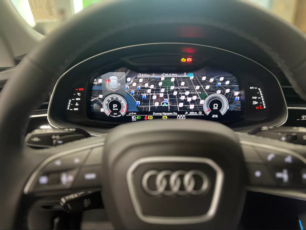 màn hình kỹ thuật số Audi Virtual Cockpit 12,3 inch.