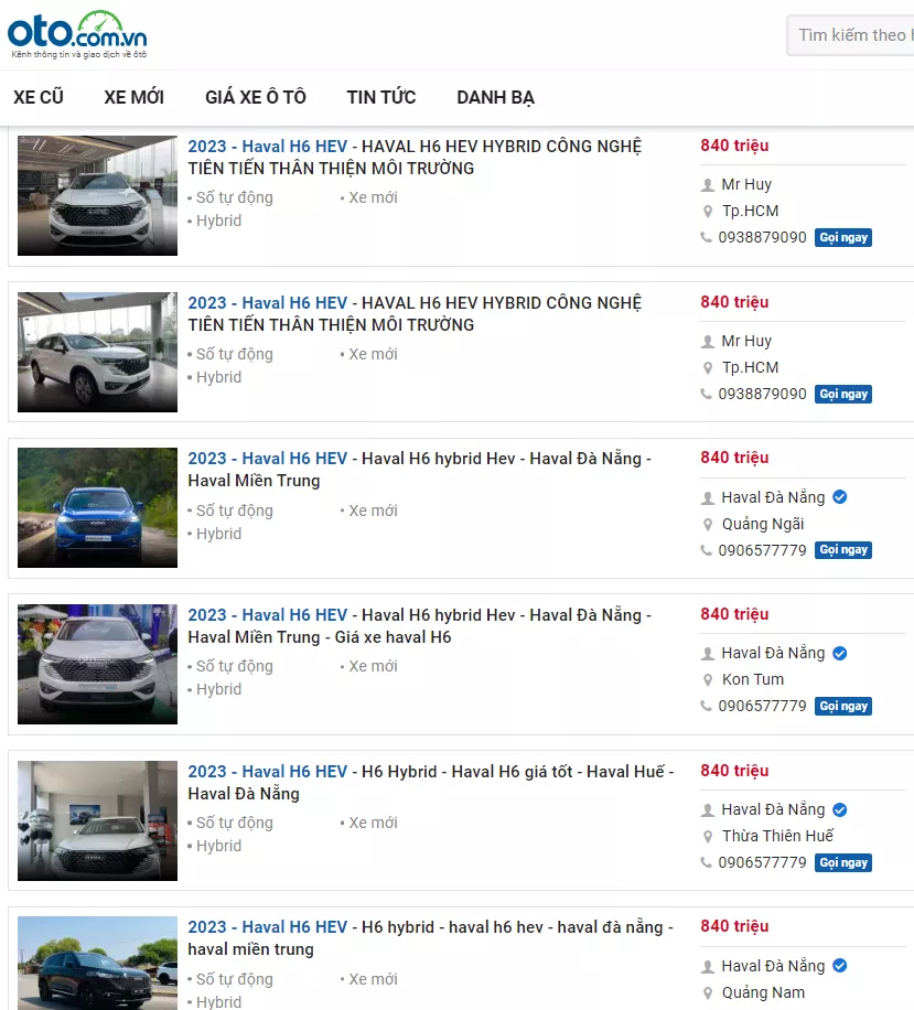 Tin rao bán xe Haval H6 kèm giá ưu đãi tại đại lý Tin rao bán xe Haval H6 kèm giá ưu đãi tại đại lý.