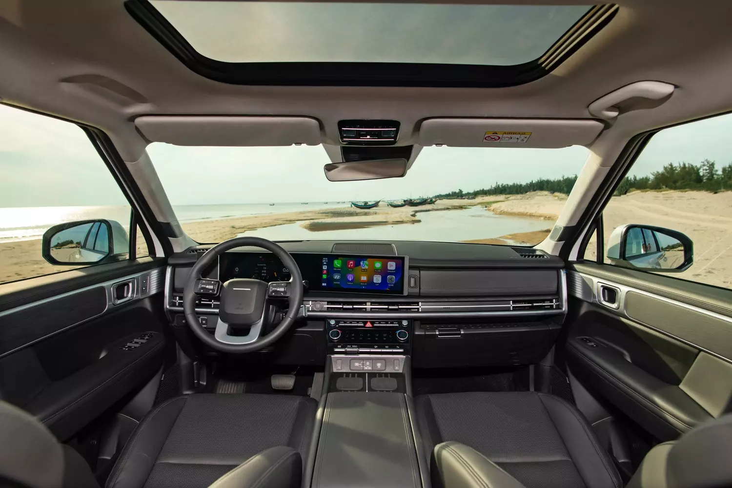 Nội thất Hyundai Santa Fe.
