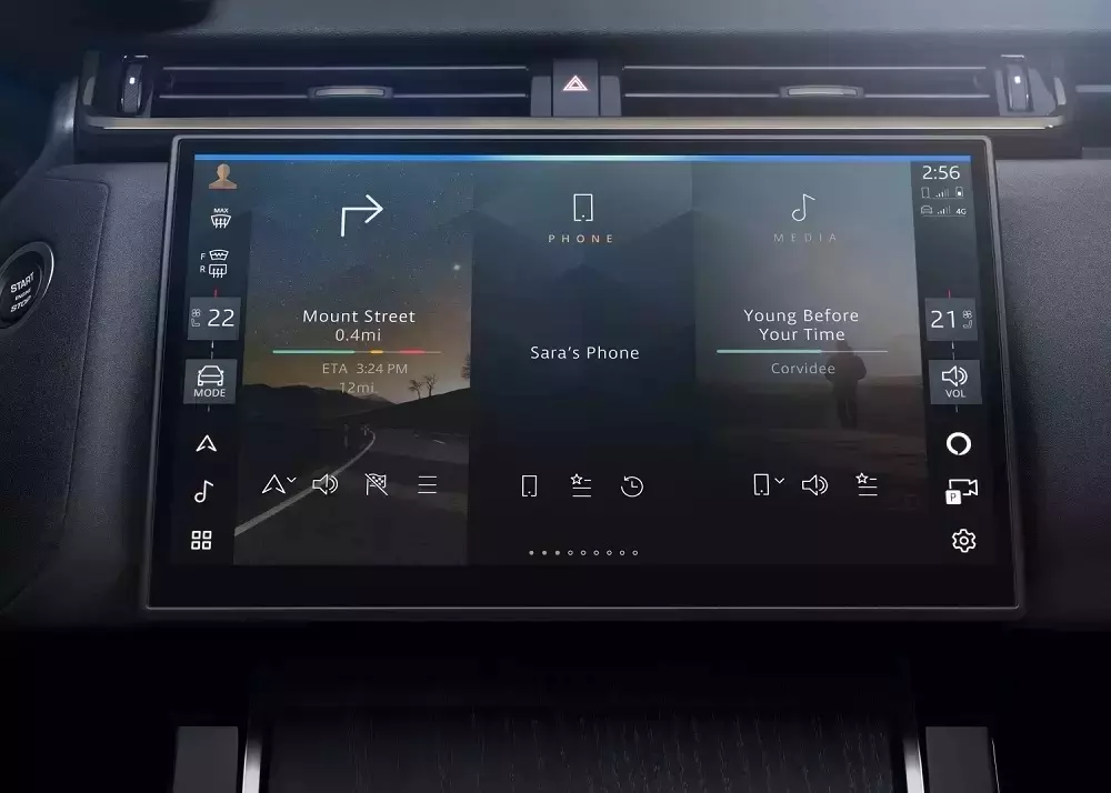 màn hình trung tâm.