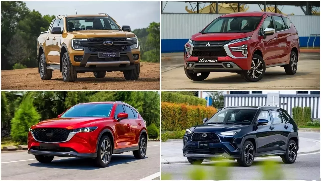 Top 10 ô tô bán chạy nhất tháng 12/2024.