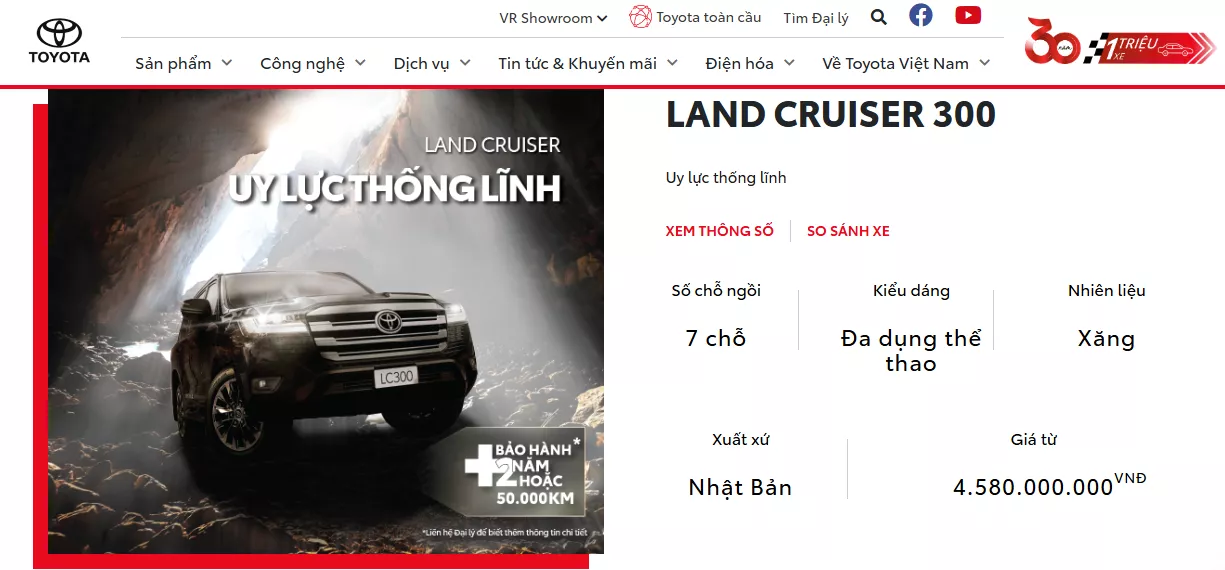 giá xe Toyota Land Cruiser tại Việt Nam giá xe Toyota Land Cruiser tại Việt Nam.