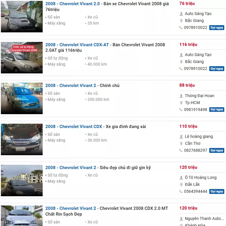 Chevrolet Vivan 2008 1