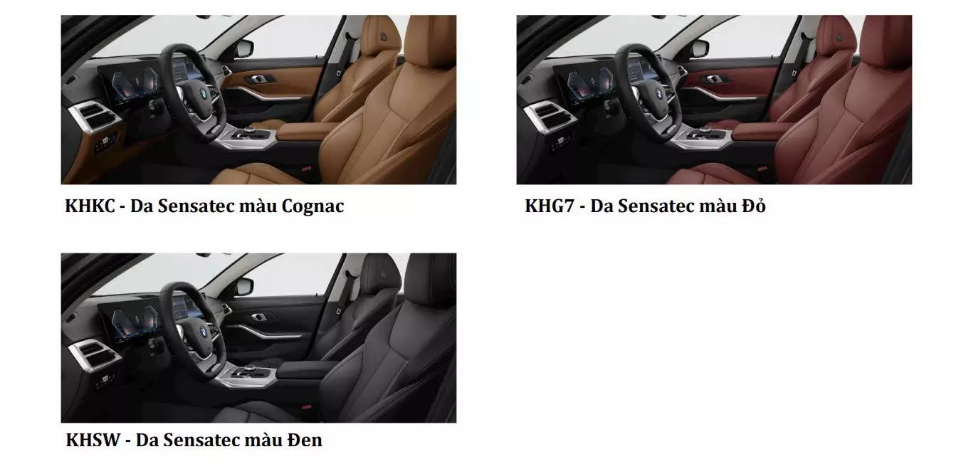 BMW 320i Sport line LCI2 2025 có 3 lựa chọn về màu sắc nội thất BMW 320i Sport line LCI2 2025 có 3 lựa chọn về màu sắc nội thất 1