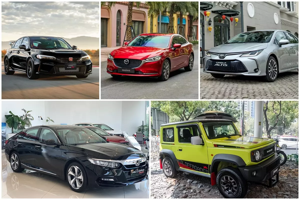  top 10 xe bán ít nhất nửa đầu 2025.