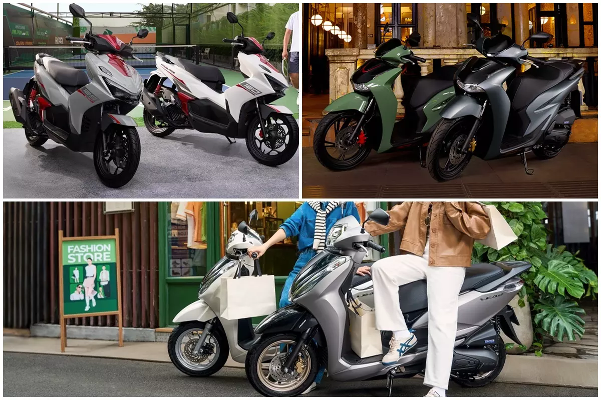 Honda Việt Nam giới thiệu bộ ba xe tay ga mới .