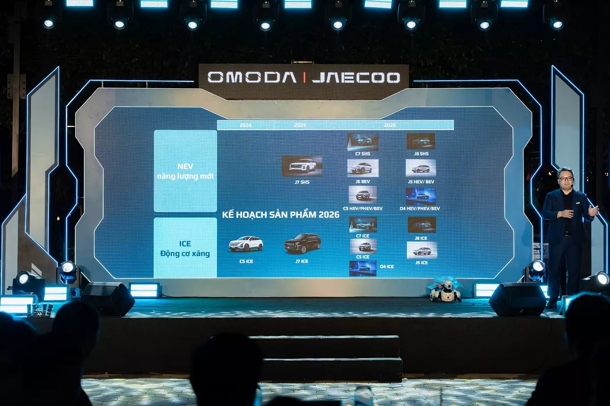 Omoda & Jaecoo sẽ đưa 16 mẫu xe mới về Việt Nam trong năm 2026 với đủ xăng, điện và hybrid.