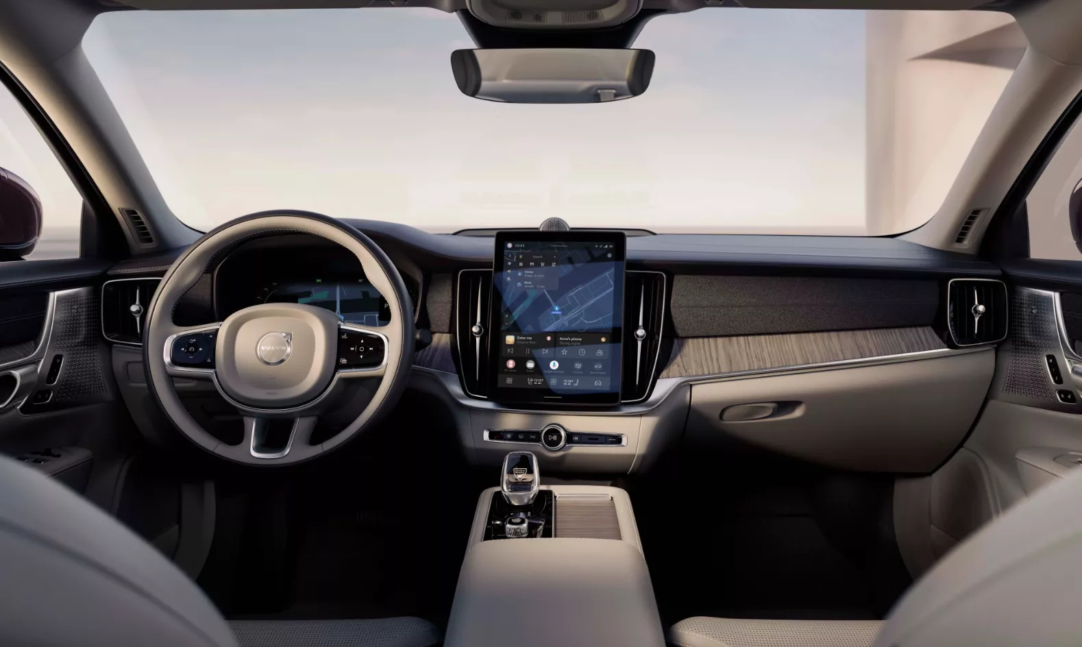 Khoang nội thất Volvo S90 2025 sang trọng, tiện nghi Khoang nội thất Volvo S90 2025 sang trọng, tiện nghi.