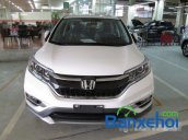 Bán xe Honda CR V 2.4L sản xuất 2015, màu trắng. Xe sử dụng nhiên liệu xăng