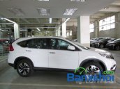 Bán xe Honda CR V 2.4L sản xuất 2015, màu trắng. Xe sử dụng nhiên liệu xăng