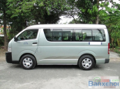 Toyota Hiace, đầu búa, 16 chỗ, máy xăng, SX 2008, màu xanh ngọc, nhà sử dụng cần bán 