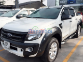 Cần bán gấp Ford Ranger Wildtrak 3.2 AT sản xuất 2014, màu trắng, nhập khẩu, số tự động