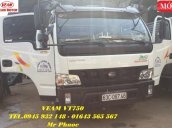 Xe tải Veam VT750 7.5 tấn thùng mui bạt động cơ Hyundai, Veam VT750 7T5 có máy lạnh