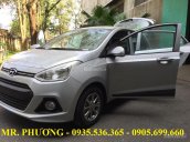 Cần bán Hyundai Grand i10 2017 Tam Kỳ, màu bạc, LH: Trọng Phương 0935.536.365 – 0905.699.660