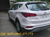 Bán Hyundai Santa Fe mới đời 2018, màu trắng, xe nhập - Lh Ngọc Sơn: 0911377773