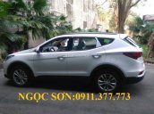 Bán Hyundai Santa Fe mới đời 2018, màu trắng, xe nhập - Lh Ngọc Sơn: 0911377773