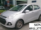 Cần bán Hyundai Grand i10 đời 2018, màu bạc, trả gop 80% xe - Lh Ngọc Sơn: 0911.377.773